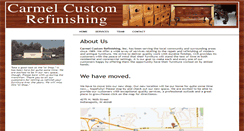 Desktop Screenshot of carmelcustomrefinishing.com